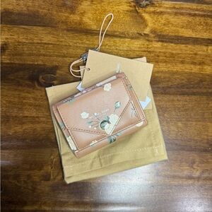 Michael Kors Collection Peach Floral Wallet